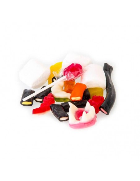 5 stk. slikposer til fastelavn (slikmix)