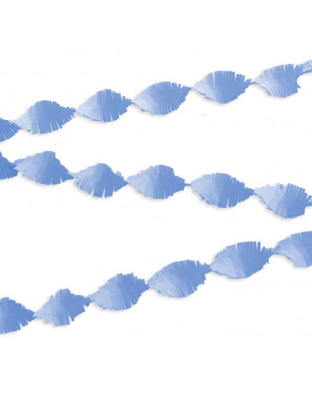 Blå Crepe guirlande