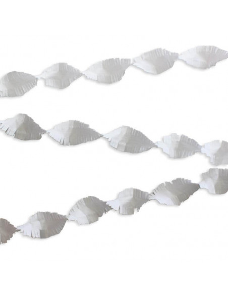 Hvid Crepe guirlande
