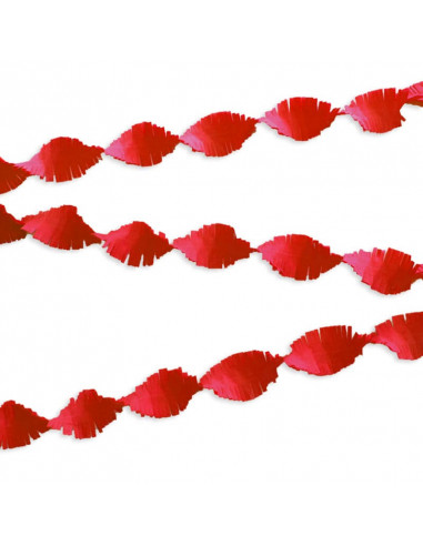 Rød Crepe guirlande