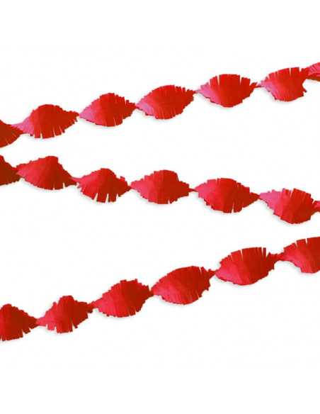 Rød Crepe guirlande