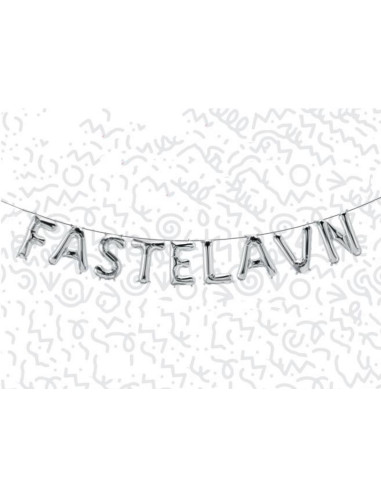 sølv balloner fastelavn