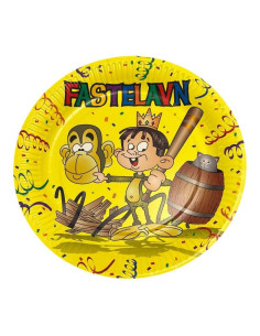 Paptallerken Fastelavn, 8 stk