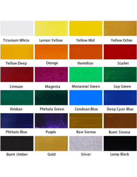 akrylmaling farvekort