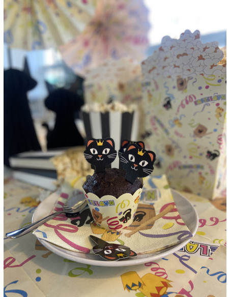 Fastelavn cupcake wrapper, 8 stk.